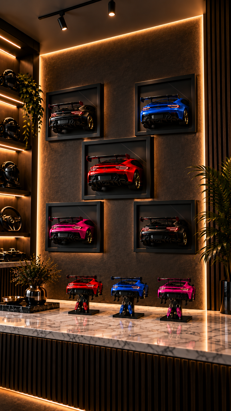 3D printed car wall art